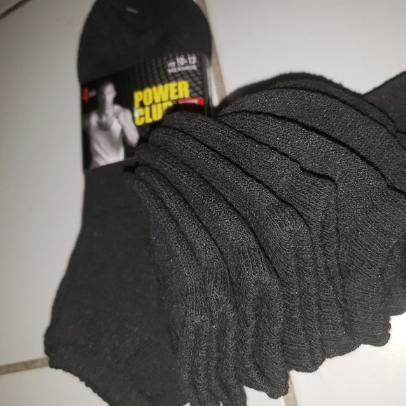 Power Club No Show Cut Socks Black - Picture 2 of 4